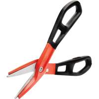 Cisaille d'&eacute;tain en aluminium dentel&eacute; de 13" avec poign&eacute;e tremp&eacute;e, Longueur de coupe de 3", Coupe Droit Les Fournitures Industrielles Méga