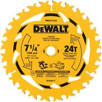 Lame de scie circulaire, 7-1/4", 24 dents, Pour Bois Les Fournitures Industrielles Méga