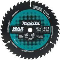 Lame de scie &agrave; onglets &agrave; rendement maximal avec embout carbure, 8-1/2", 45 dents, Pour Bois Les Fournitures Industrielles Méga