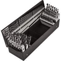 Jobber Length Combination Drill Bit Set, 114 Pieces, High Speed Steel Les Fournitures Industrielles Méga