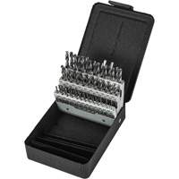 Stub Length Drill Bit Set, 60 Pieces, High Speed Steel Les Fournitures Industrielles Méga