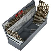 Heavy-Duty Jobber Length Combination Drill Bit Set, 114 Pieces, High Speed Cobalt Les Fournitures Industrielles Méga