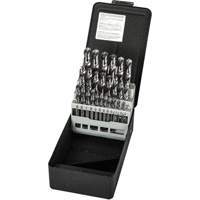 Stub Length Drill Bit Set, 29 Pieces, High Speed Steel Les Fournitures Industrielles Méga