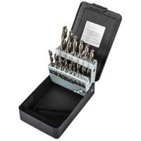 Jobber Length Drill Bit Set, 15 Pieces, High Speed Steel Les Fournitures Industrielles Méga