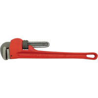 Cl&eacute; &agrave; tuyaux, Cap des m&acirc;choires 2-1/2", Longueur 18", Fini Rev&ecirc;tement en poudre, Prise Aucune Les Fournitures Industrielles Méga