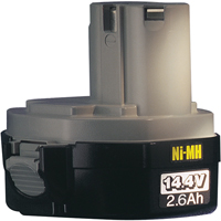 Bloc-piles de style nacelle, Ni-MH, 14,4 V, 2,6 A Les Fournitures Industrielles Méga