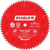 Contractor Saw Blades - Fine Finishing Saw Blades, 10", 60 Teeth, Wood Use Les Fournitures Industrielles Méga