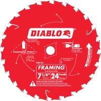 Framing Saw Blade, 7-1/4", 24 Teeth, Wood Use Les Fournitures Industrielles Méga