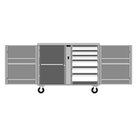 &eacute;tabli roulant, 49-7/8" la x 40-5/8" h x 26-7/8" p, Capacit&eacute; de 24,6 pi³ Les Fournitures Industrielles Méga