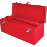 ATB100 Portable Tool Box with Metal Tool Tray, 8-3/4" D x 21" W x 9" H, Red Les Fournitures Industrielles Méga