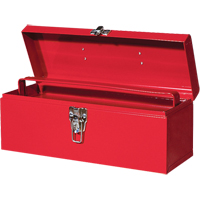 ATB100 Portable Tool Box with Metal Tool Tray, 6" D x 16" W x 6-1/2" H, Red Les Fournitures Industrielles Méga