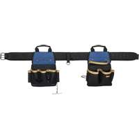 20 Pocket Tool Belt Combo, Polyester, Black Les Fournitures Industrielles Méga