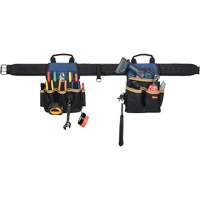 20 Pocket Tool Belt Combo, Polyester, Black Les Fournitures Industrielles Méga