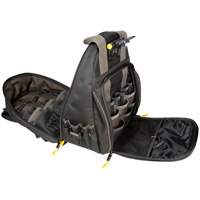 Sacs &agrave; dos pour outils Techgear &agrave; 53 pochettes, 16" lo x 13-1/4" la, Noir, Polyester Les Fournitures Industrielles Méga