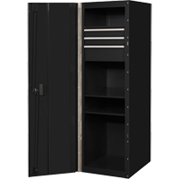 Armoire lat&eacute;rale s&eacute;rie RX, 3 tiroirs, 19" la x 25" p x 61" h, Noir Les Fournitures Industrielles Méga