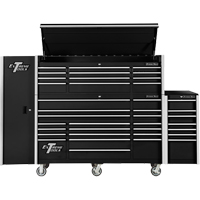 Armoire lat&eacute;rale s&eacute;rie RX, 3 tiroirs, 19" la x 25" p x 61" h, Noir Les Fournitures Industrielles Méga