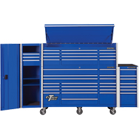 Armoire lat&eacute;rale s&eacute;rie RX, 3 tiroirs, 19" la x 25" p x 61" h, Bleu Les Fournitures Industrielles Méga