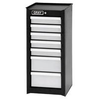 Armoire compl&eacute;mentaire, 7 tiroirs, 14-3/4" la x 18" p x 33,34" h, Noir Les Fournitures Industrielles Méga