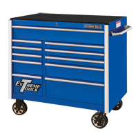 Armoire roulante pour outils s&eacute;rie RX, 11 tiroirs, 41-1/2" la x 25-1/2" p x 40-1/2" h, Bleu Les Fournitures Industrielles Méga