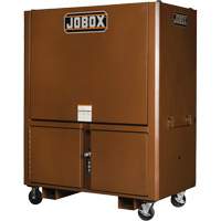 Field Office Jobsite Box, 33" W x 63" D x 80" H, Steel, Red Les Fournitures Industrielles Méga