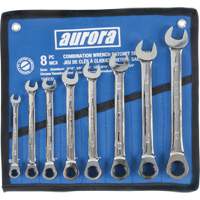 Fixed Head Wrench Set, Combination, 8 Pieces, Imperial Les Fournitures Industrielles Méga