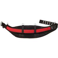 Ceinture de travail matelass&eacute;e, Nylon, Noir/Rouge Les Fournitures Industrielles Méga