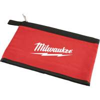 &eacute;tui avec fermeture &agrave; glissi&egrave;re, Toile, 1 pochettes, Noir/Rouge Les Fournitures Industrielles Méga