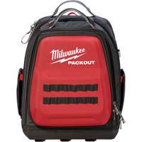 Sac &agrave; dos Packout, 15-3/4" lo x 11-4/5" la, Noir/Rouge, Balistique Les Fournitures Industrielles Méga