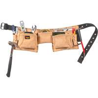 Constructor's Tool Belt, Leather, Tan Les Fournitures Industrielles Méga