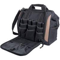 Multi-Compartment Tool Carrier, Polyester, 33 Pockets, Black Les Fournitures Industrielles Méga