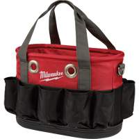 Sac ovale utilitaire, Nylon balistique, 24 pochettes, Noir/Rouge Les Fournitures Industrielles Méga