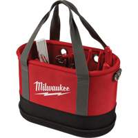 Sac ovale a&eacute;rien utilitaire, Nylon balistique, 14 pochettes, Noir/Rouge Les Fournitures Industrielles Méga