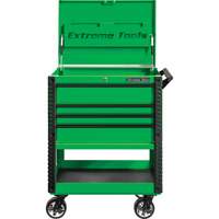 Chariot &agrave; outil s&eacute;rie EX de luxe, 4 tiroirs, 22-7/8" lo x 33" la x 44-1/4" h, Vert Les Fournitures Industrielles Méga