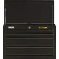 100 Series Tool Chest, 26" W, 4 Drawers, Black Les Fournitures Industrielles Méga