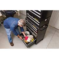 300 Series Middle Tool Chest, 26" W, 2 Drawers, Black Les Fournitures Industrielles Méga