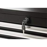 Industrial Tool Chest, 26" W, 4 Drawers, Black Les Fournitures Industrielles Méga