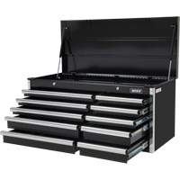 Industrial Tool Chest, 41" W, 10 Drawers, Black Les Fournitures Industrielles Méga