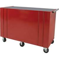 Chariot &agrave; outils industriel, 12 tiroirs, 56" la x 24-1/2" p x 38-1/8" h, Rouge Les Fournitures Industrielles Méga