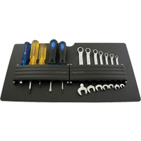 Panneau porte-outils de petite taille pour coffre &agrave; outils mobile Les Fournitures Industrielles Méga
