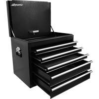 Truck Tool Box, 27" W, 5 Drawers, Black Les Fournitures Industrielles Méga