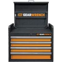 GSX Series Tool Chest, 26" W, 4 Drawers, Black/Orange Les Fournitures Industrielles Méga