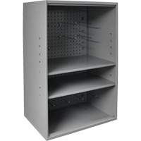 Armoire d'entreposage de produits abrasifs avec panneau perfor&eacute;, Acier, 19-7/8" x 14-1/4" x 32-3/4", Gris Les Fournitures Industrielles Méga