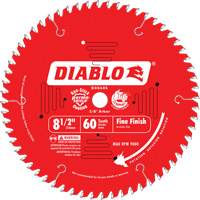 Contractor Saw Blades - Fine Finishing Saw Blades, 8-1/2", 60 Teeth, Wood Use Les Fournitures Industrielles Méga