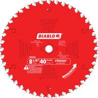 Contractor Saw Blades - Finishing Saw Blades, 8-1/4", 40 Teeth, Wood Use Les Fournitures Industrielles Méga