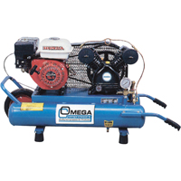 Contractor Series Air Compressors, Gas, 6.6 Gal. (8 US Gal), 125 PSI Les Fournitures Industrielles Méga
