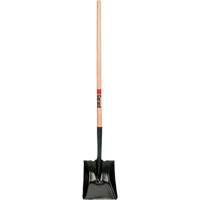 Pelle carr&eacute;e, Bois, Lame Acier durci, Manche en Droit, Longueur 42" Les Fournitures Industrielles Méga