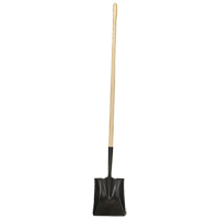 Pelle &agrave; bout carr&eacute;, Bois, Lame Acier durci, Manche en Droit, Longueur 49-1/2" Les Fournitures Industrielles Méga