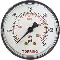 Replacement Pressure Gauge, 2" , 0 - 175 psi, Back Mount, Analogue Les Fournitures Industrielles Méga