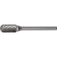 Fraises au carbure solide - Forme cylindrique avec embout sph&eacute;rique CLEVELAND, , 1/8" dia., 9/16" profondeur de la coupe Les Fournitures Industrielles Méga