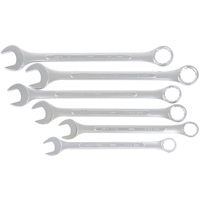 Jeux de cl&eacute;s mixtes combin&eacute;es longues enti&egrave;rement polies, Combinaison, 6 morceaux, Imp&eacute;rial Les Fournitures Industrielles Méga